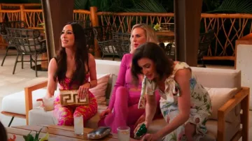 Versace Brocade Legging worn by Angie Katsanevas as seen in The Real Housewives of Salt Lake City (S05E13)