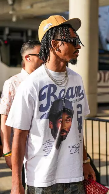 Louis Vuitton Black LV Clash Pilot Sunglasses worn by Jayden Daniels on the Instagram account @blitzfits