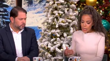 Altuzarra Denning Knit Maxi Dress worn by Sunny Hostin as seen in The View on December 10, 2024