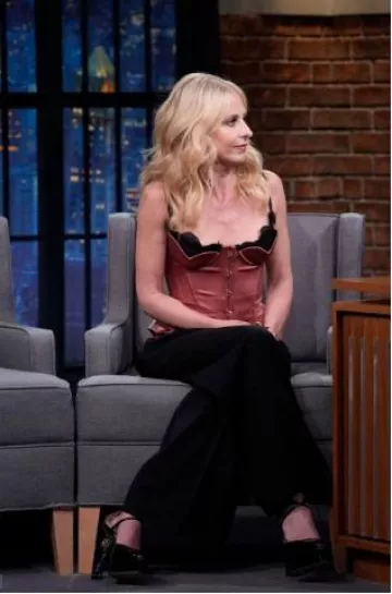 Maria Lucia Hohan Chantal Corset worn by Sarah Michelle Gellar at Seth Meyers on December 12, 2024