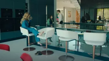 Jack Rogers Black Leather Flat Mules worn by Margo Starling (Linda Cardellini) as seen in No Good Deed (S01E04)