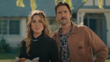 RVCA Chainmail Long-Sleeve Canvas Overshirt worn by JD Campbell (Luke Wilson) as seen in No Good Deed (S01E05)