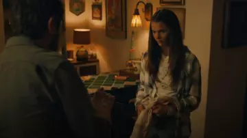 Re/Done Hearts Baby T-Shirt worn by Emily Morgan (Chloe East) as seen in No Good Deed (S01E07)