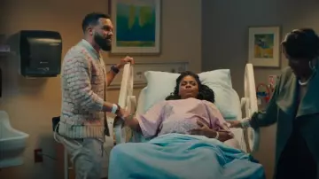 Corridor Raga Alpaca-Blend Cardigan worn by Dennis Sampson (O. T. Fagbenle) as seen in No Good Deed (S01E07)