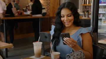 Fashion Nova Janis Denim Jumpsuit worn by Mia Thornton as seen in The Real Housewives of Potomac (S09E10)