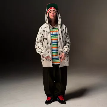 Supreme Fuck Money Beanie worn by Billie Eilish on her Instagram Post on December 12, 2024
