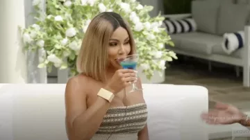 Fashion Nova Mornings In Tulum Cover Up Skirt Set worn by Mia Thornton as seen in The Real Housewives of Potomac (S09E11)