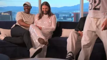 Pantalón de chándal Norma Kamali Women's Boyfriend Elephant usado por Jonathan Van Ness como se ve en Queer Eye (S09E07)