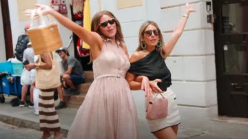 Prada Logo-Embroidered Organza Midi Dress worn by Brynn Whitfield as seen in The Real Housewives of New York City (S15E12)