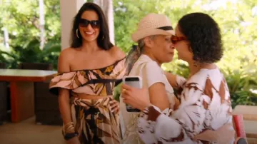 Marie Oliver Emily Top Tropical Sand worn by Jessel Taank as seen in The Real Housewives of New York City (S15E12)