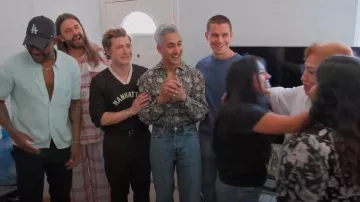 Nike Bode Mesh Jersey Marron Crème porté par Jeremiah Brent comme on le voit dans Queer Eye (S09E09)