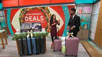 Robe Reiss Luisa portée par Elizabeth Werner telle qu’elle est vue dans CBS Mornings le 17 décembre 2024