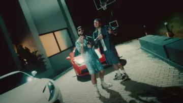 Zapatillas de skate Louis Vuitton Negro, Crema y Azul Claro LV usadas por Blessd en BLESSD ❌ ANUEL AA | DEPORTIVO ???? (VIDEO OFICIAL)