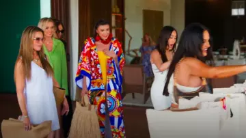 Loewe Grand sac à franges fendues porté par Bronwyn Newport comme on le voit dans The Real Housewives of Salt Lake City (S05E14)