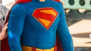 Superman 2025 David Corenswet Blue Leather Jacket