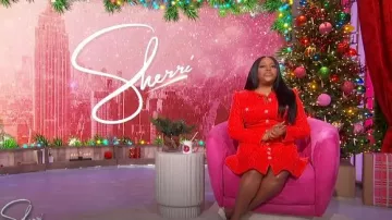 Alice + Olivia Shiloh Long Sleeve Tweed Minidress worn by Sherri Shepherd as seen in Sherri on December 11, 2024
