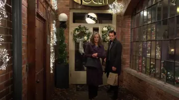 T Tahari Faux Suede Trench Coat worn by  Diane Jenkins(Susan Walters) as seen in The Young and the Restless on December 11, 2024