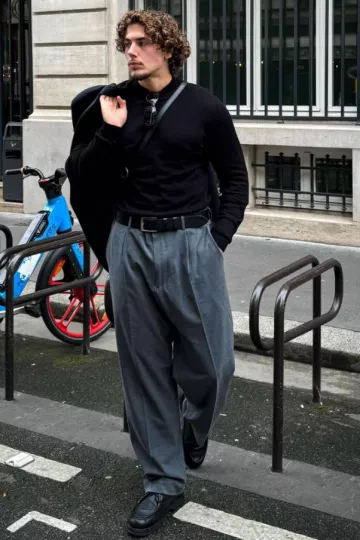 The pants jambe large majinpaolo