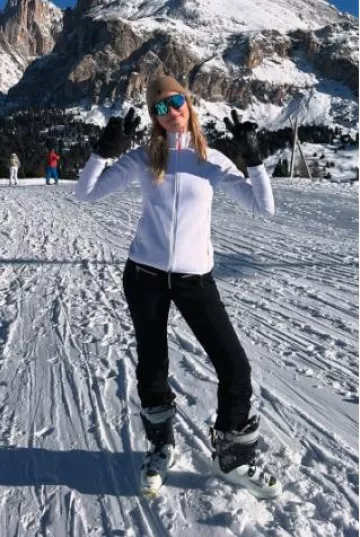 Bonnet Polo Ralph Lauren Cashmere porté par Chiara Ferragni sur son post Instagram le 25 décembre 2024