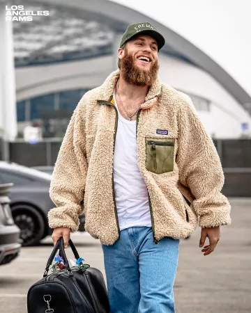 Merch Erewhon Market Olive Green Snapback Hat worn by Cooper Kupp on the Instagram account @rams