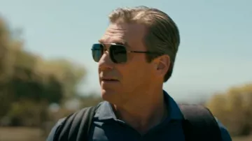Ray-Ban Men's Polarized Metal Double-Bridge Sunglasses worn by Monty Miller (Jon Hamm) as seen in Landman (S01E03)