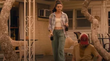 BDG Ted Plaid Shirt worn by Ariana (Paulina Chávez) as seen in Landman (S01E05)