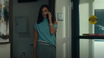 Fendi Folded-Waist Wrap Shorts worn by Cami Miller (Demi Moore) as seen in Landman (S01E08)