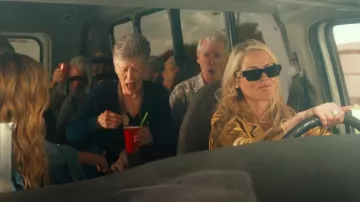 Versace Medusa Deco Sunglasses worn by Angela Norris (Ali Larter) as seen in Landman (S01E08)