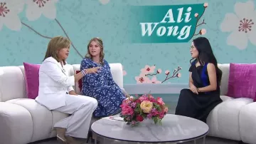 Veronica Beard Edia Pantalon large en ivoire porté par Hoda Kotb comme on le voit dans Today with Hoda & Jenna le 26 décembre 2024