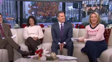 Vestido Draper James Fair Isle Sweater usado por Dylan Dreyer como se ve en Hoy el 26 de diciembre de 2024