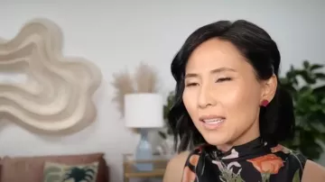 Ted Baker Raeven Floral Sleeveless Top worn by Vicky Nguyen as seen in Today on December 26, 2024