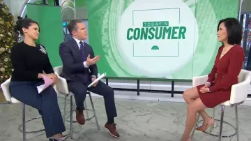 Weekend at Max Mara Ugolina Crystal Wool Sweater worn by Laura Jarrett as seen in Today on December 27, 2024