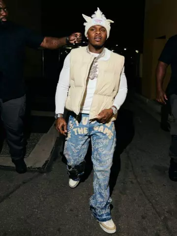 Earthling VIP Blue Student Of The Game Jeans worn by DaBaby on the Instagram account @dababy