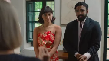 Sezane Pauline Dress worn by Nina Defoe (Annabel Scholey) as seen in The Split (S04E01)