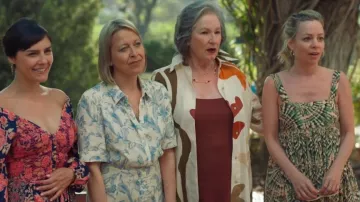 Bellerose Parma Dress Combo worn by Rose Defoe (Fiona Button) as seen in The Split (S04E02)