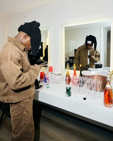 Entire Studios Military Brown 'Gem' Jeans porté par DaBaby sur le compte Instagram @dababy