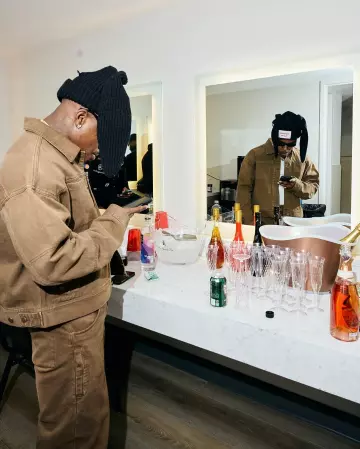 Entire Studios Military Brown 'Gem' Jeans worn by DaBaby on the Instagram account @dababy