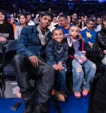 Chrome Hearts Black Leather Cross Patch Pants worn by A Boogie wit da Hoodie on the Instagram account @aboogievsartist