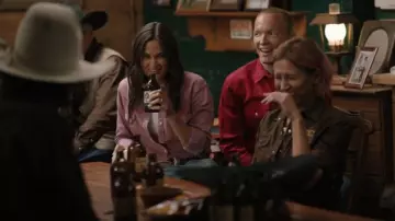 Wrangler Women's Long Sleeve Snap Western Shirt worn by Monica Dutton (Kelsey Chow) as seen in Yellowstone (S05E14)