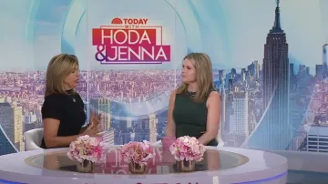 Robe Shoshanna Dani portée par Jenna Bush Hager comme on le voit dans Today with Hoda & Jenna le 1er janvier 2025