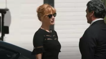 Ray Ban 54mm Polarized Square Sunglasses worn by Beth Dutton (Kelly Reilly) as seen in Yellowstone (S05E14)