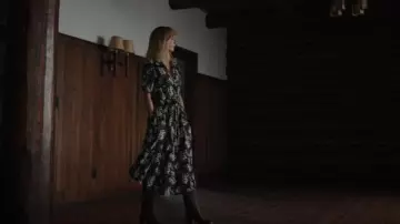 Aura the Label Etoile Dress worn by Beth Dutton (Kelly Reilly) as seen in Yellowstone (S05E14)