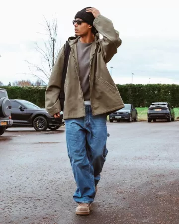 Bottega Veneta Taupe Suede 'Haddock' Lace-Up Shoes worn by Virgil van Dijk on the Instagram account @virgilvandijk