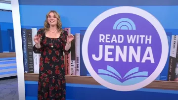 Vestido de Rixo Yas usado por Jenna Bush Hager como se ve en Today el 3 de enero de 2025