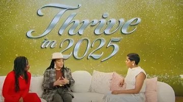 Zara Metallic Cable Knit Vest worn by Tamron Hall as seen in Tamron Hall Show on January 3, 2025