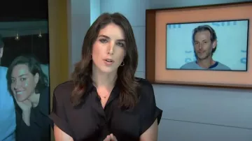 Steve Madden Tori Tie Waist Satin Midi Shirtdress worn by Liz Kreutz as seen in Today on January 6, 2025