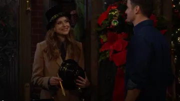 Reiss Harlow Coat worn by Claire Grace (Hayley Erin) as seen in The Young and the Restless on December 30, 2024