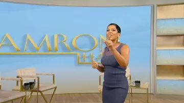 Simkhai Oakley Rib-Knit Tank Top worn by Tamron Hall as seen in Tamron Hall Show on  January 6, 2025