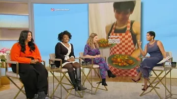 Simkhai Kelso Layered-Hem Skirt worn by Tamron Hall as seen in Tamron Hall Show on  January 6, 2025