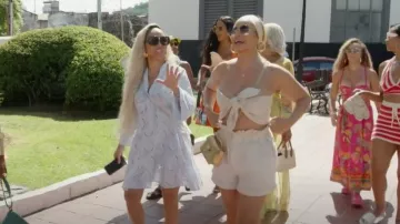 Bvlgari Serpenti Forever Mini Top Handle Bag usado por Giselle Bryant como se ve en The Real Housewives of Potomac (S09E13)